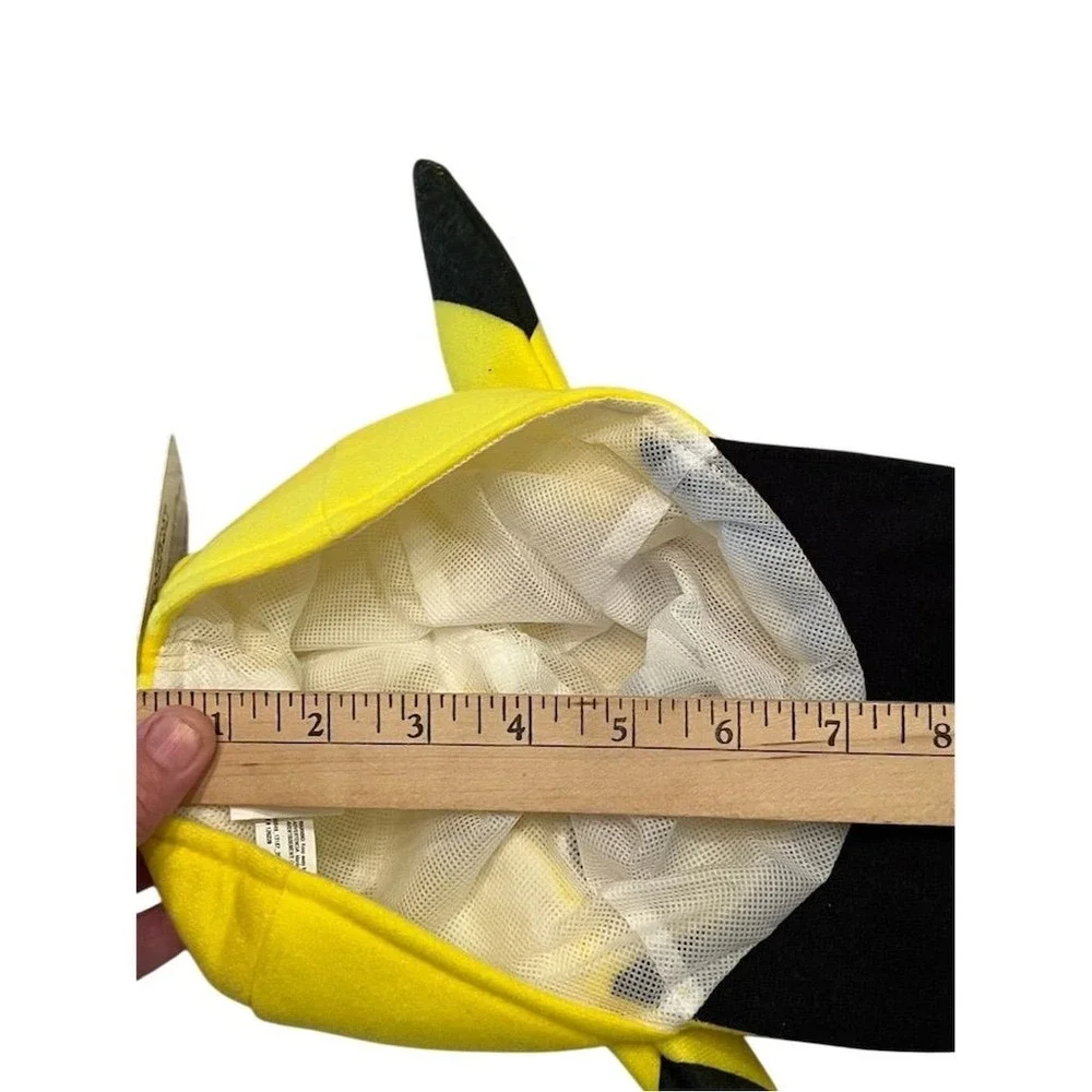Pokémon Pikachu Youth Baseball Cap with 3D Ears Yellow Kid Hat cosplay Halloween